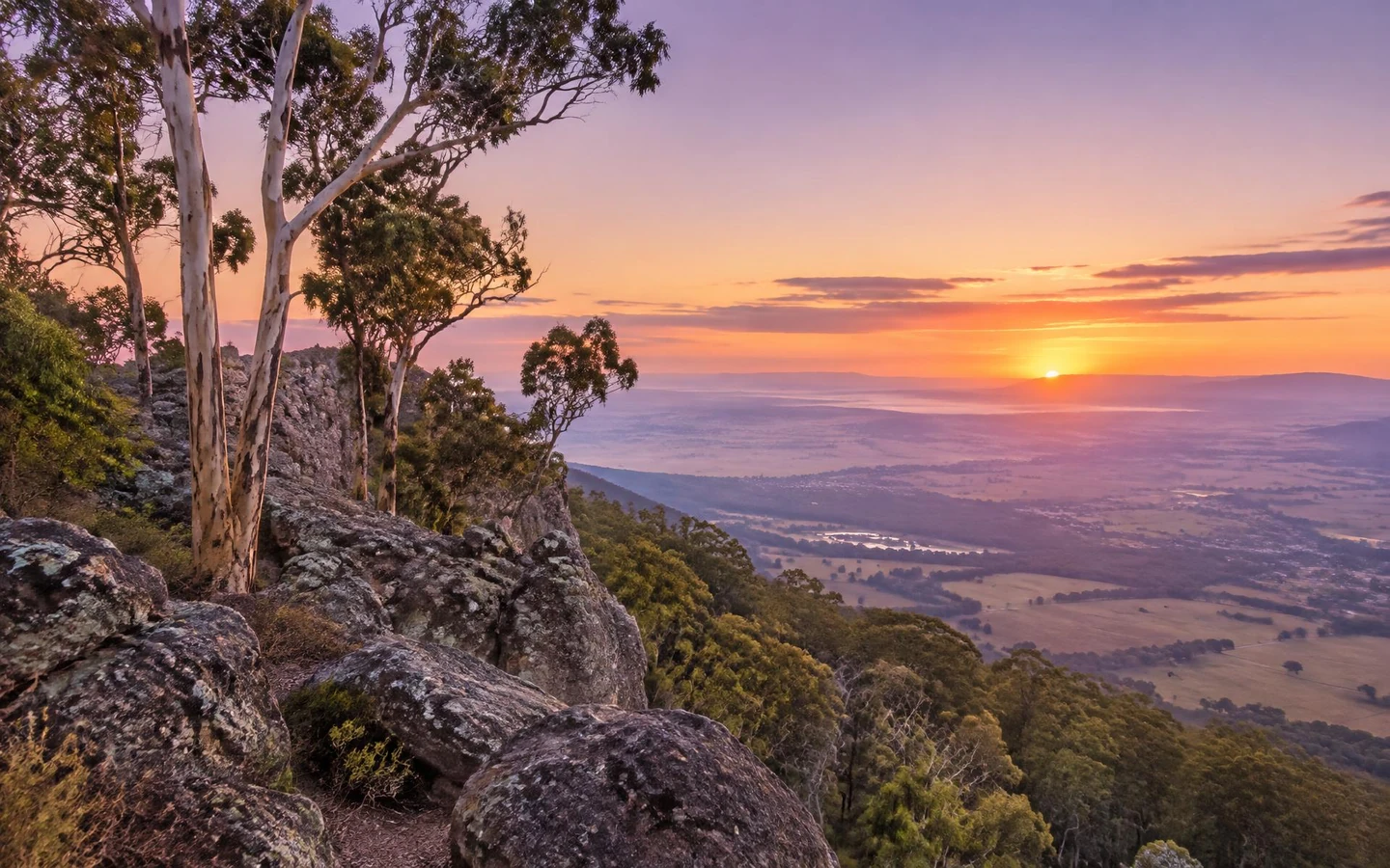 Toowoomba escarpment lookout over the Lockyer Valley